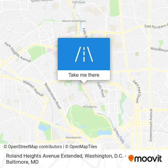Roland Heights Avenue Extended map