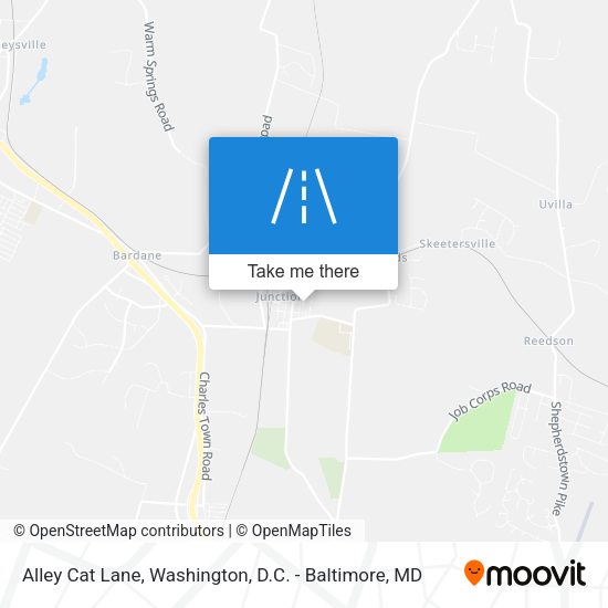 Alley Cat Lane map