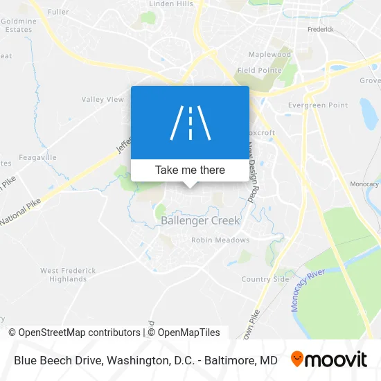 Blue Beech Drive map