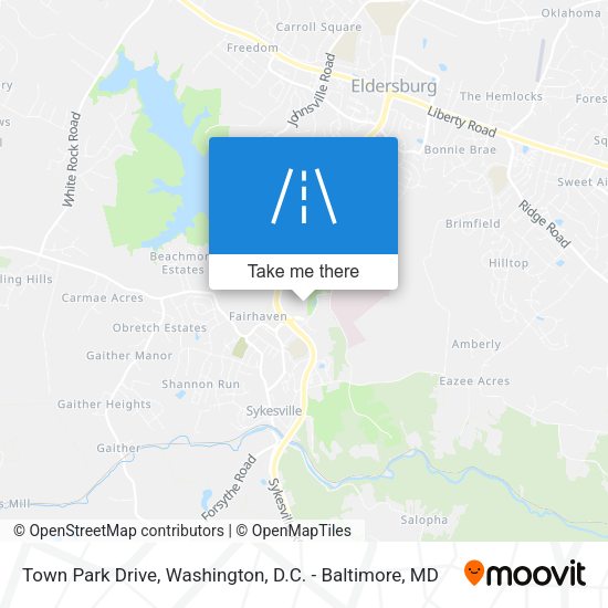 Town Park Drive map