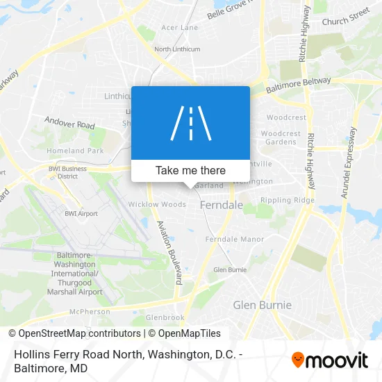 Mapa de Hollins Ferry Road North