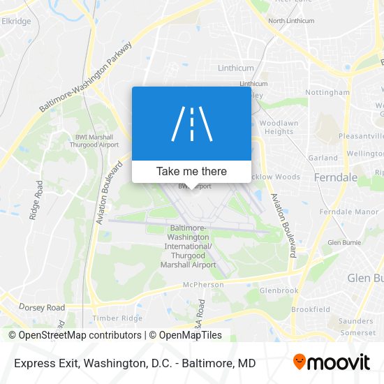 Express Exit map