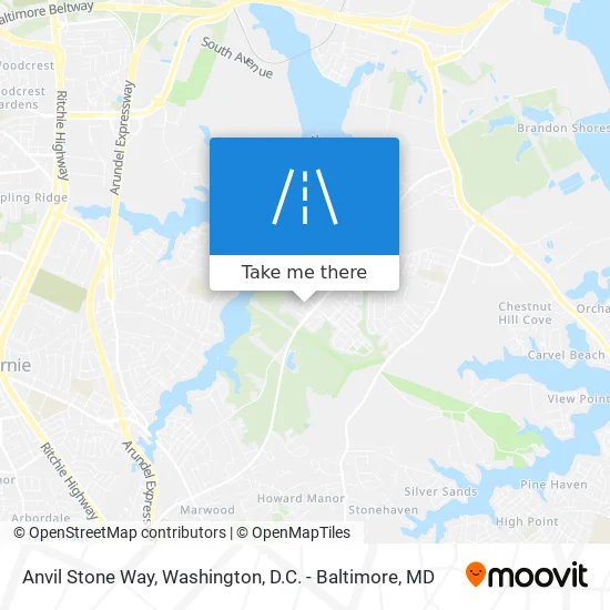 Anvil Stone Way map