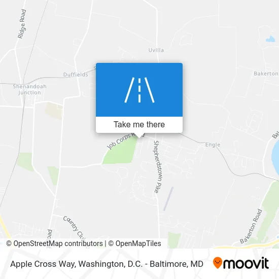 Apple Cross Way map