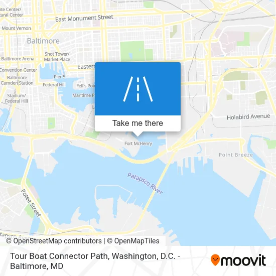 Tour Boat Connector Path map