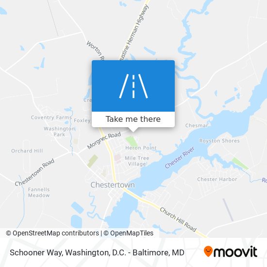 Schooner Way map