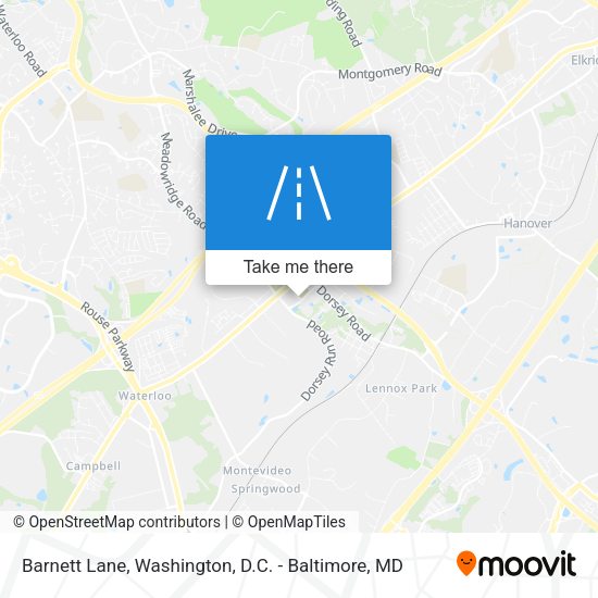 Barnett Lane map
