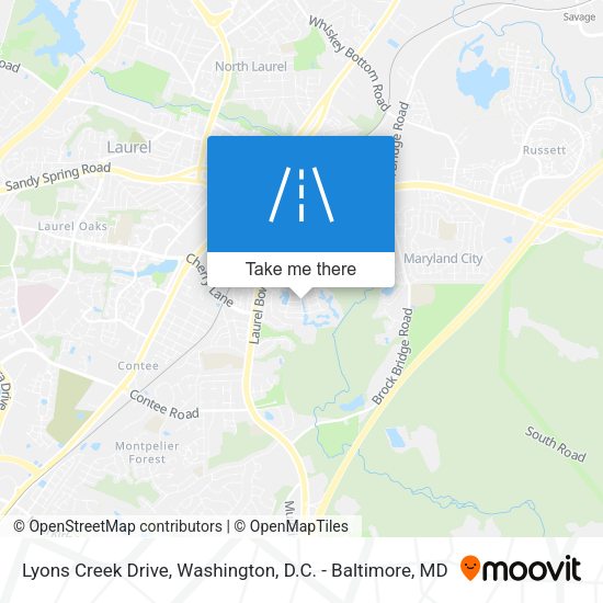 Lyons Creek Drive map