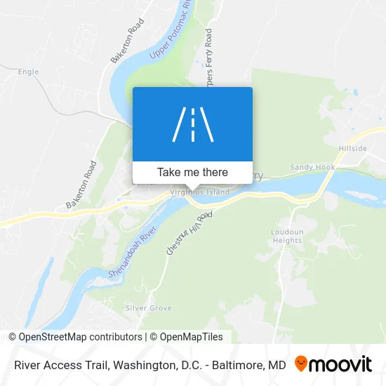 River Access Trail map