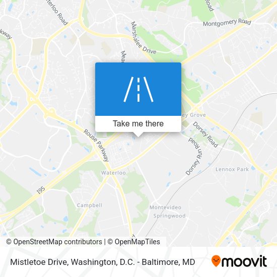 Mistletoe Drive map