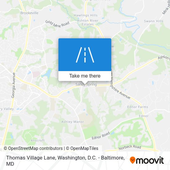 Thomas Village Lane map