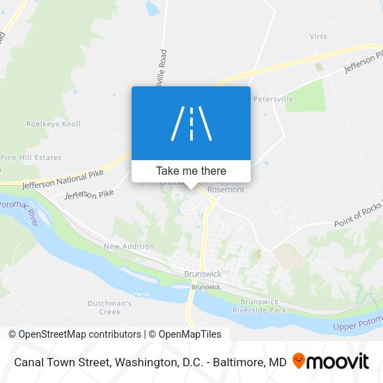 Canal Town Street map