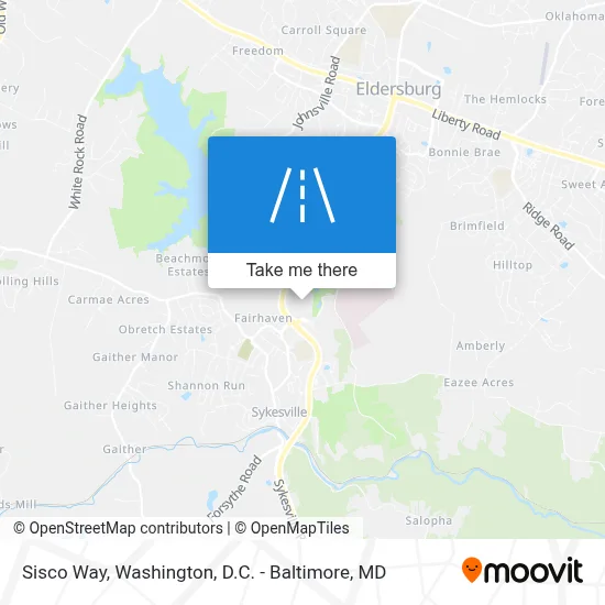 Sisco Way map
