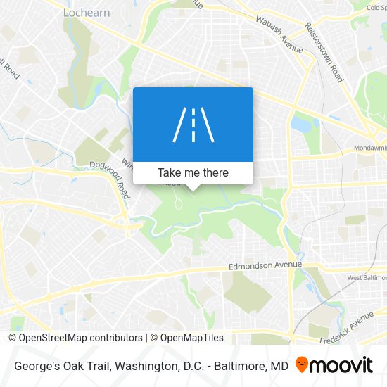 Mapa de George's Oak Trail