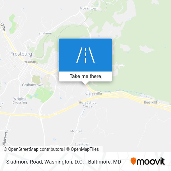 Skidmore Road map