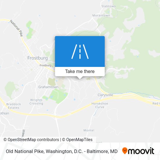 Old National Pike map