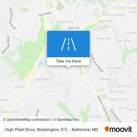 Mapa de High Plain Drive