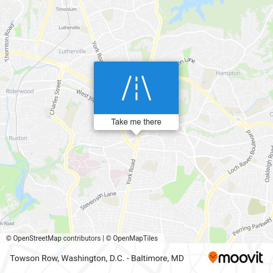 Towson Row map
