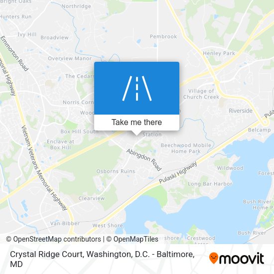Mapa de Crystal Ridge Court