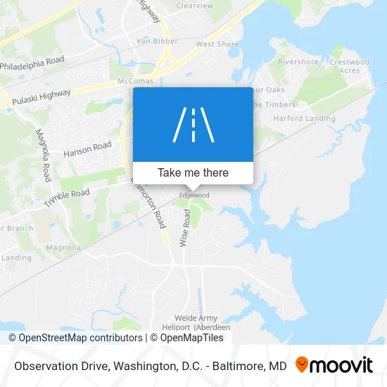 Observation Drive map