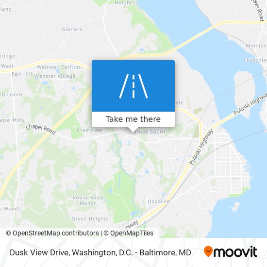 Dusk View Drive map