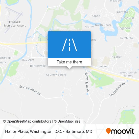 Haller Place map
