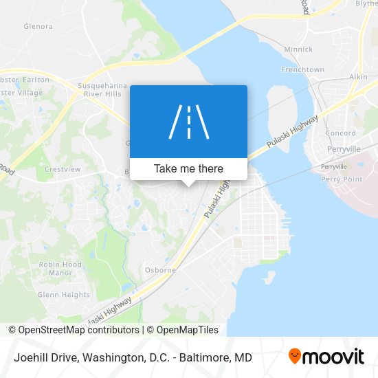Joehill Drive map