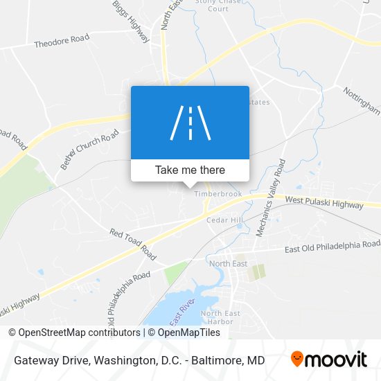 Mapa de Gateway Drive