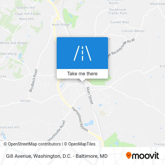Gill Avenue map