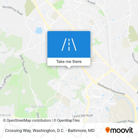 Crossing Way map