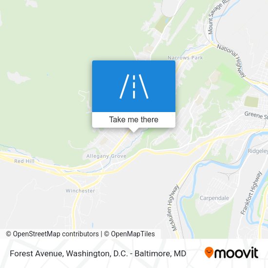 Forest Avenue map