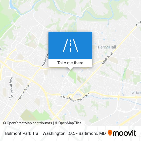 Mapa de Belmont Park Trail