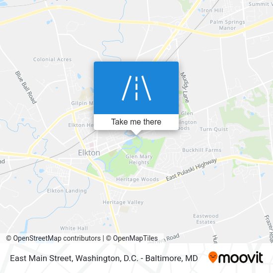 East Main Street map