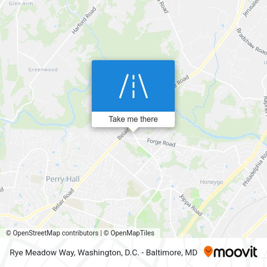 Rye Meadow Way map