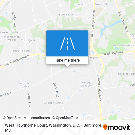 West Hawthorne Court map
