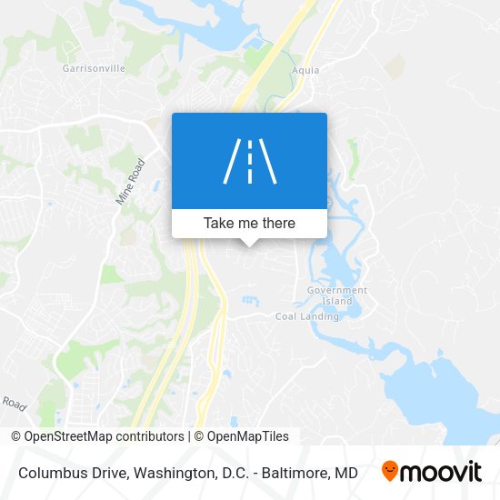Columbus Drive map