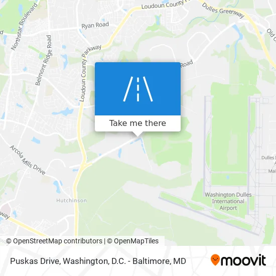 Puskas Drive map