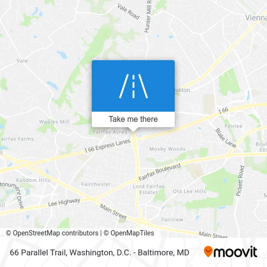 66 Parallel Trail map