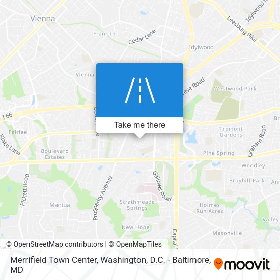 Merrifield Town Center map