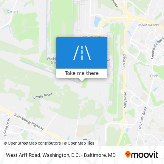 West Arff Road map