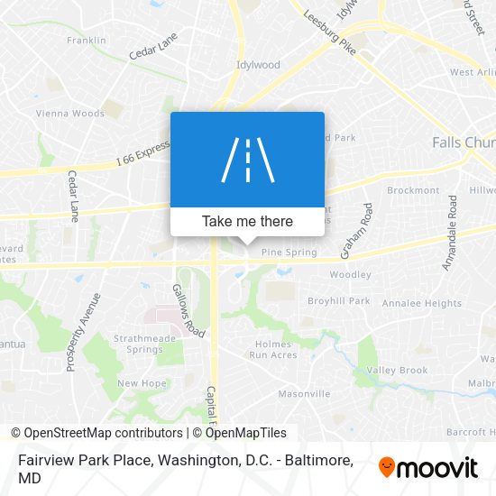 Mapa de Fairview Park Place