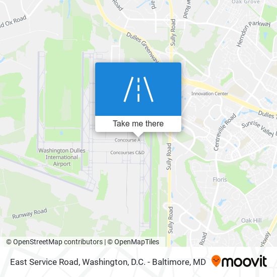 East Service Road map
