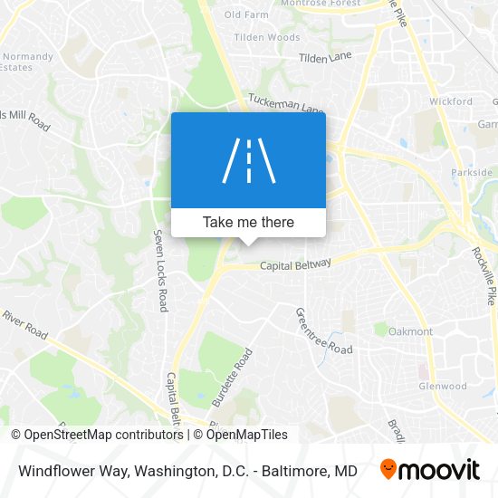 Windflower Way map