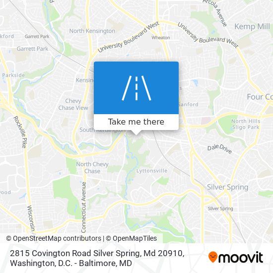 2815 Covington Road Silver Spring, Md 20910 map