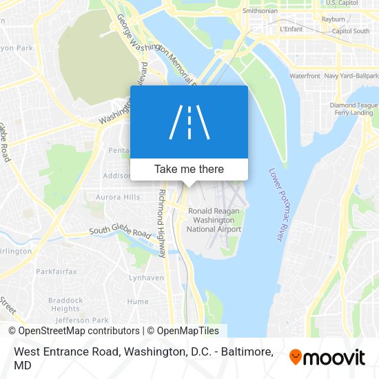 Mapa de West Entrance Road