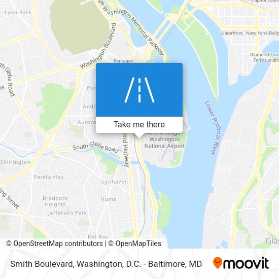 Smith Boulevard map