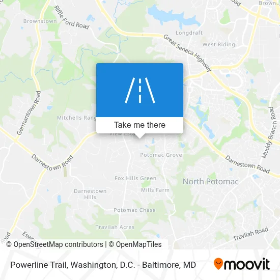 Powerline Trail map