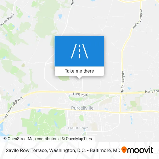 Savile Row Terrace map