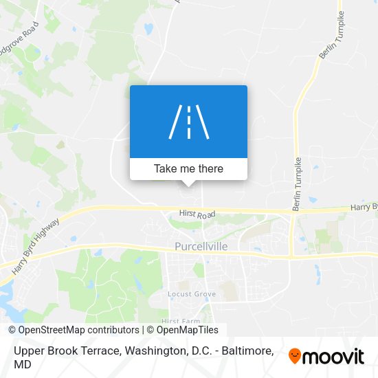 Upper Brook Terrace map