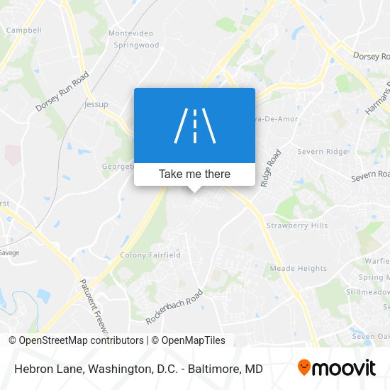 Hebron Lane map
